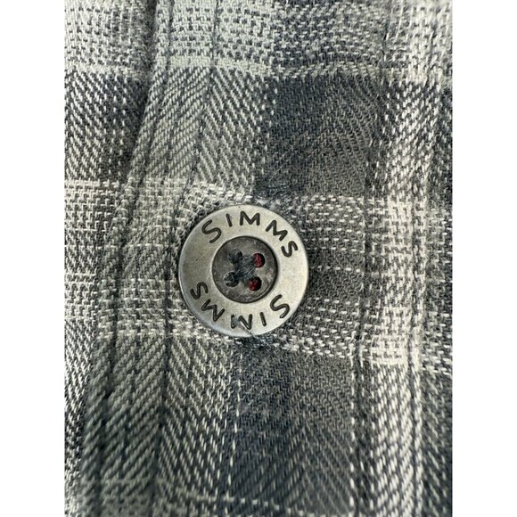 Simms Mens Shirt Fishing Guide Thermal Waffle Fleece Lined Shacket Sz XL Black - Picture 8 of 13